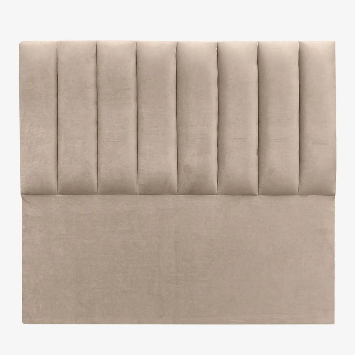 VINTAGE MOBEL - Respaldo Tubular Full Size Felpa Beige