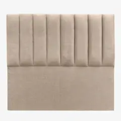VINTAGE MOBEL - Respaldo Tubular Super King Felpa Beige