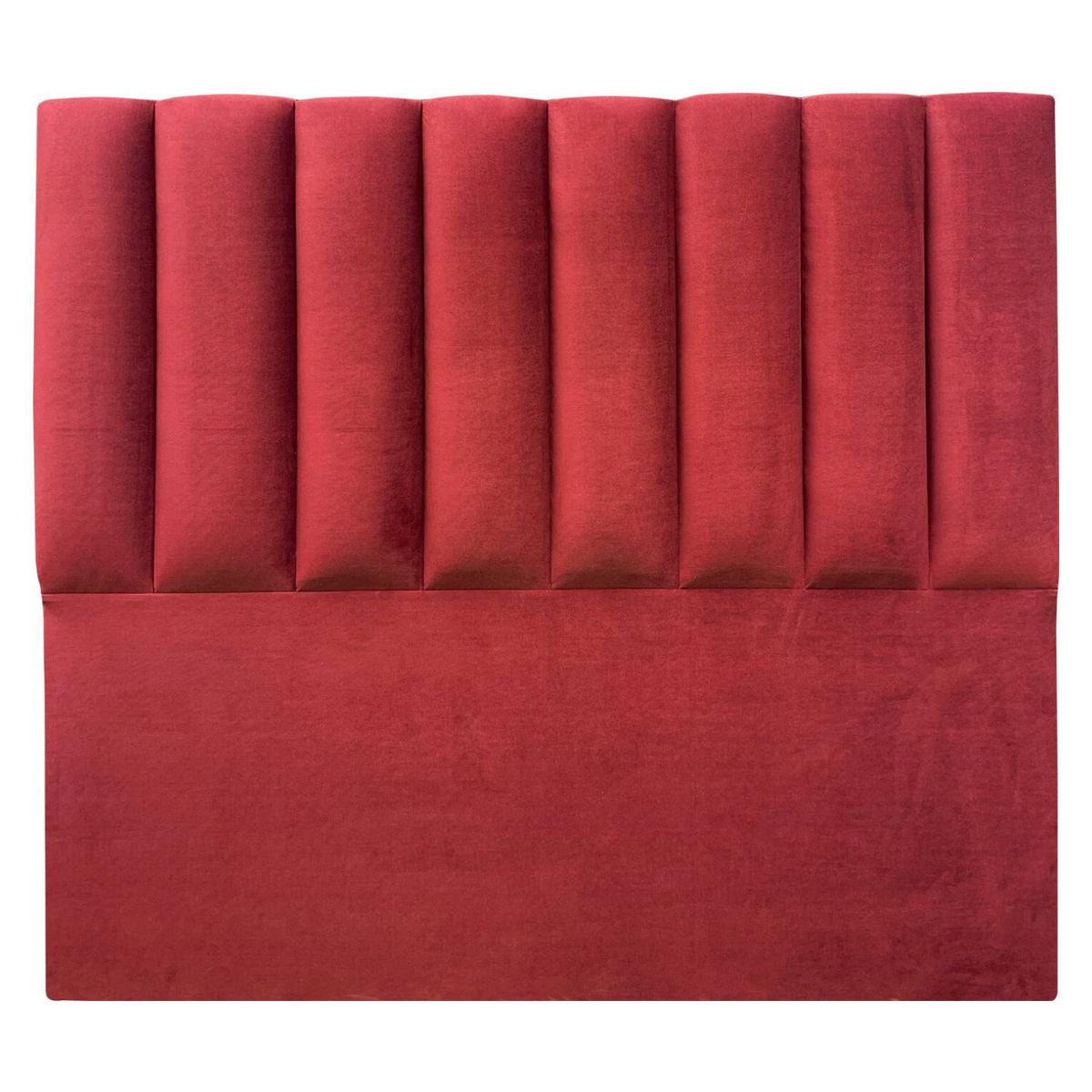 VINTAGE MOBEL - Respaldo Tubular 2 plazas Felpa Roja