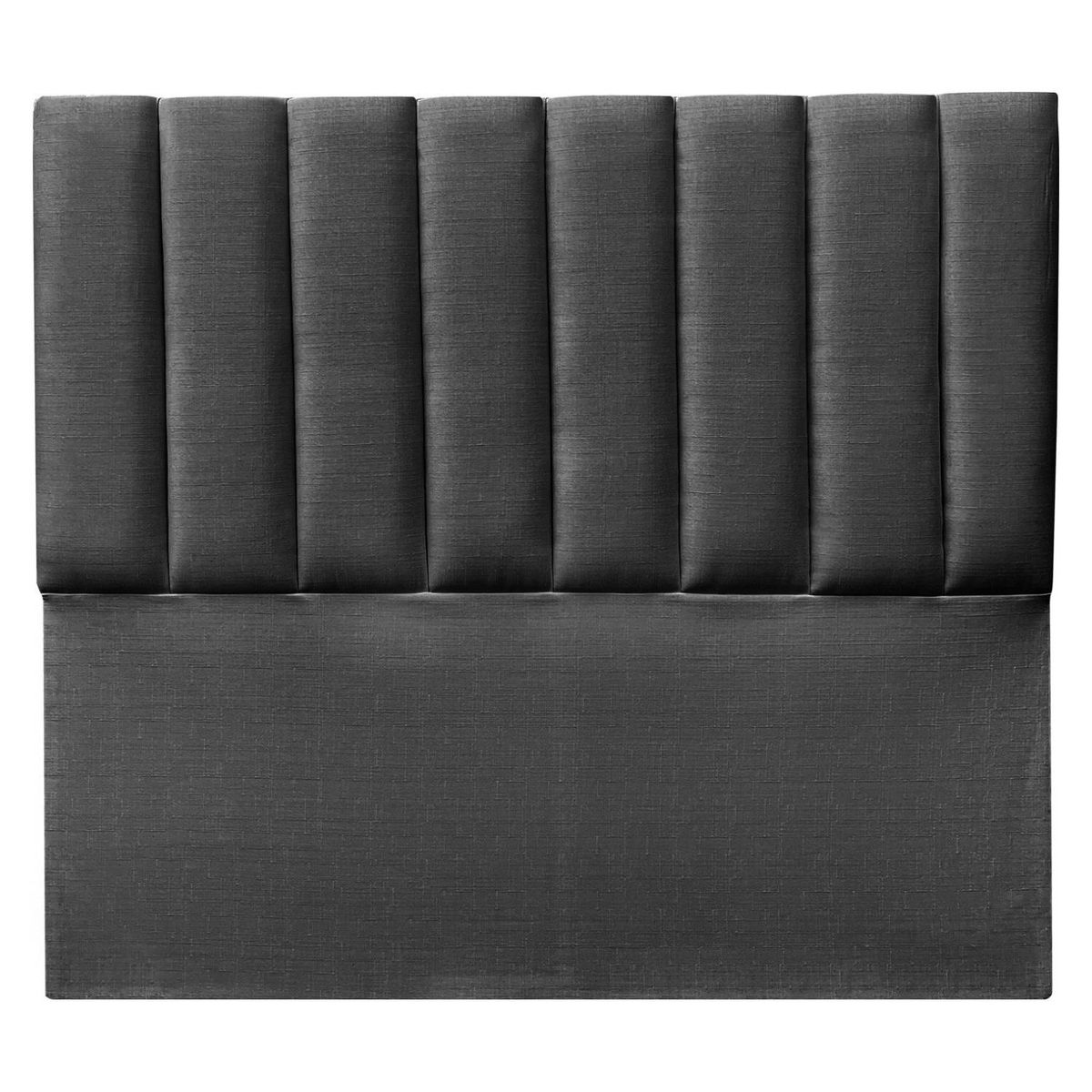 VINTAGE MOBEL - Respaldo Tubular 1.5 plaza Lino Gris Oscuro