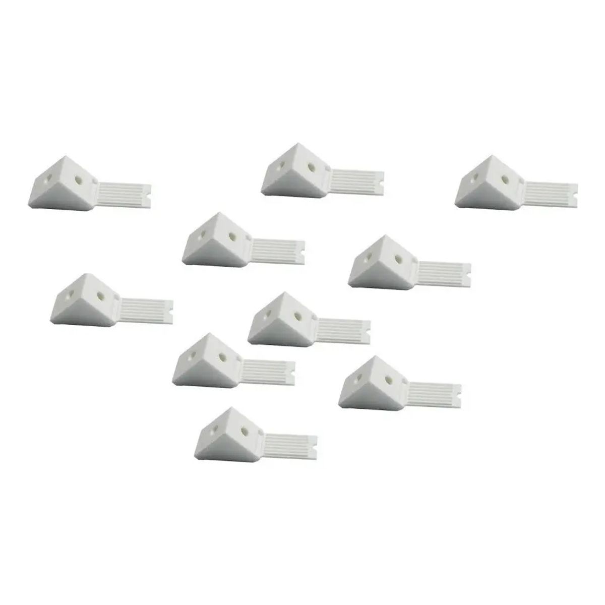 GENERICO - Soporte Escuadra Repisa De Mueble Triangular Pack 100 Blanco