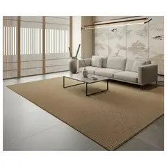 GENERICO - ALFOMBRA MARRON DE YUTE SISAL 150X200 PREMIUM MODERNA ELAGANTE WM