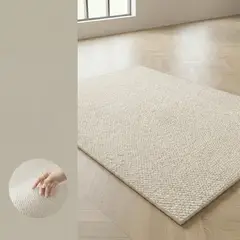 GENERICO - ALFOMBRA BLANCO DE YUTE SISAL 150X200 PREMIUM MODERNA ELAGANTE WM