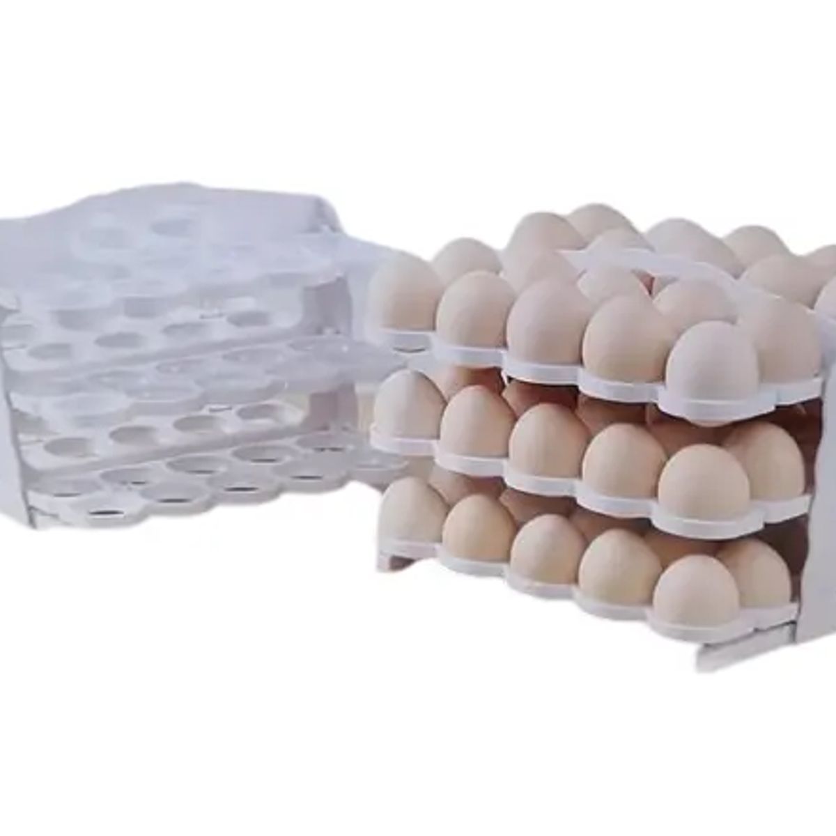 GENERICO - Huevera Plegable Organizador De Huevos 60 Unidades