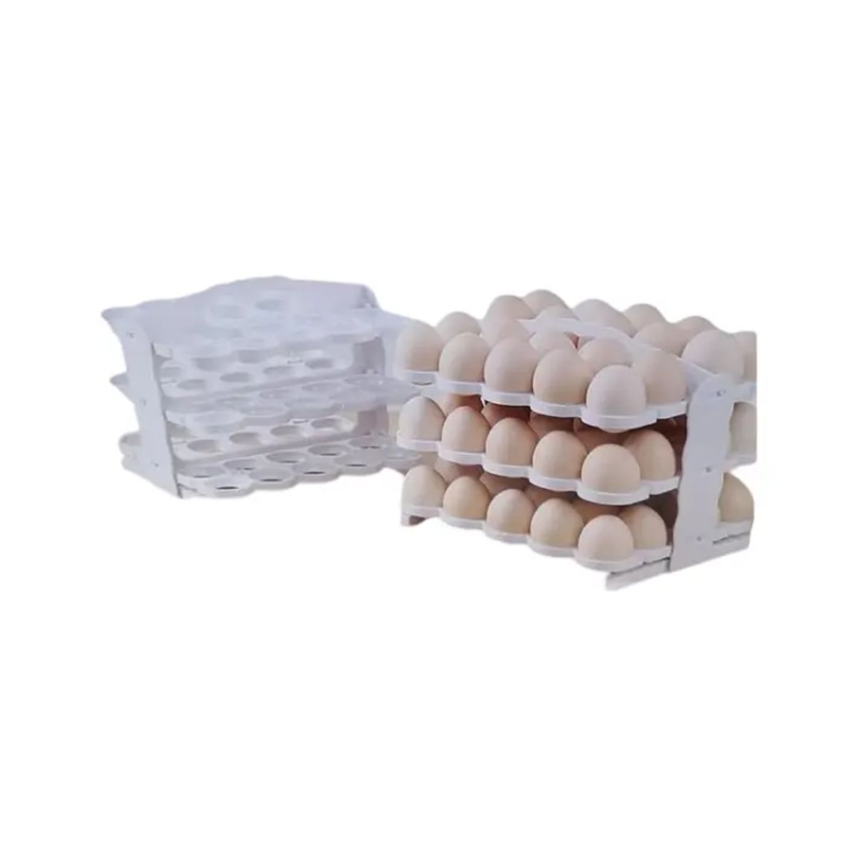 GENERICO - Huevera Plegable Organizador De Huevos 60 Unidades