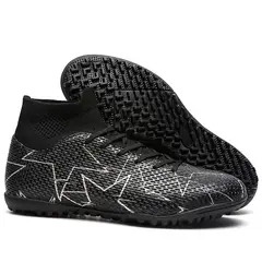 DANWEILE - Zapatillas de Fútbol Unisexo TF zapatos Unisexo Blanco