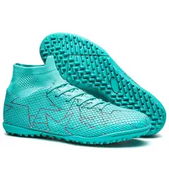 DANWEILE - Zapatillas de Fútbol Unisexo TF zapatos Unisexo Blanco