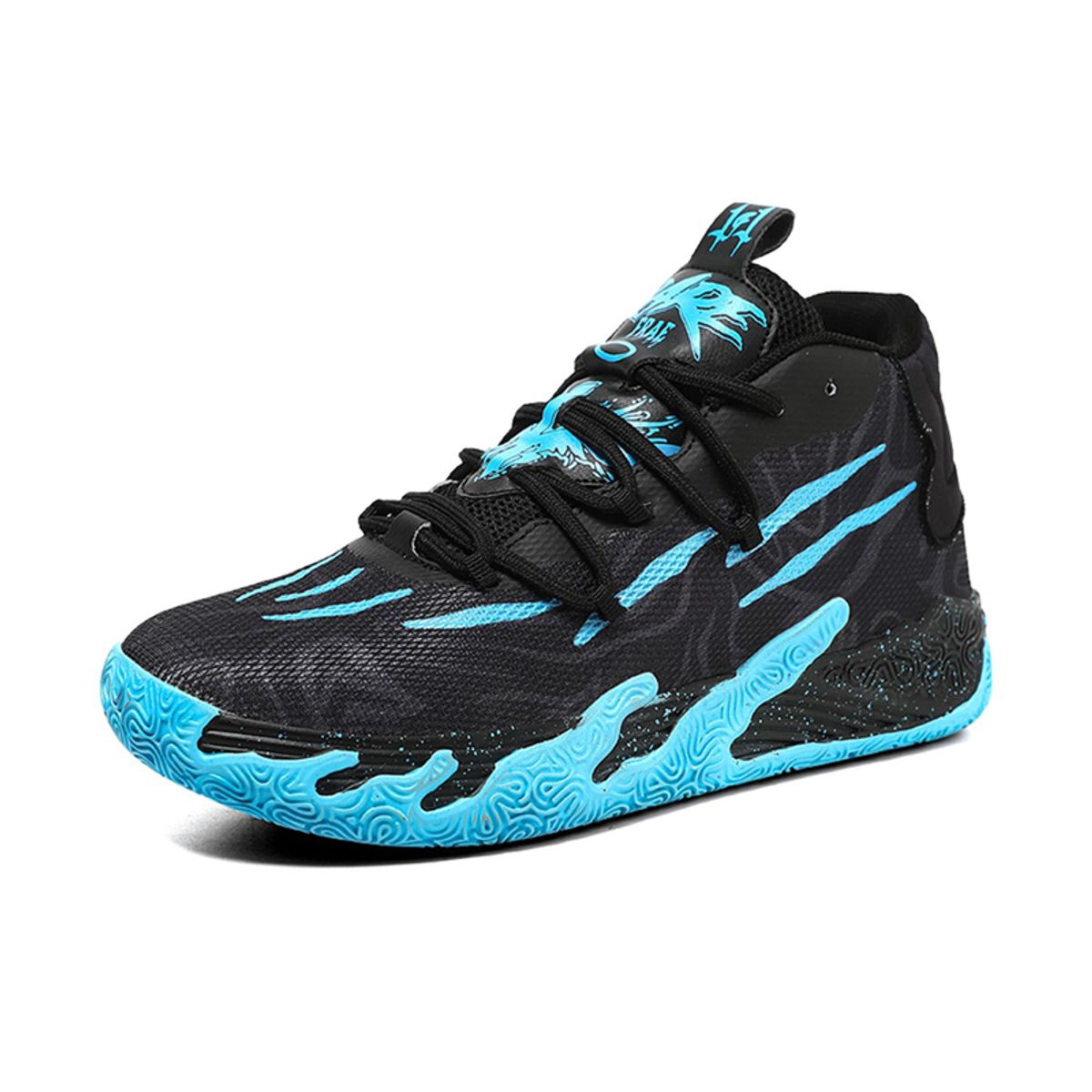 DANWEILE - Zapatillas deportivas de baloncesto para Unisexo básquetbol Negro