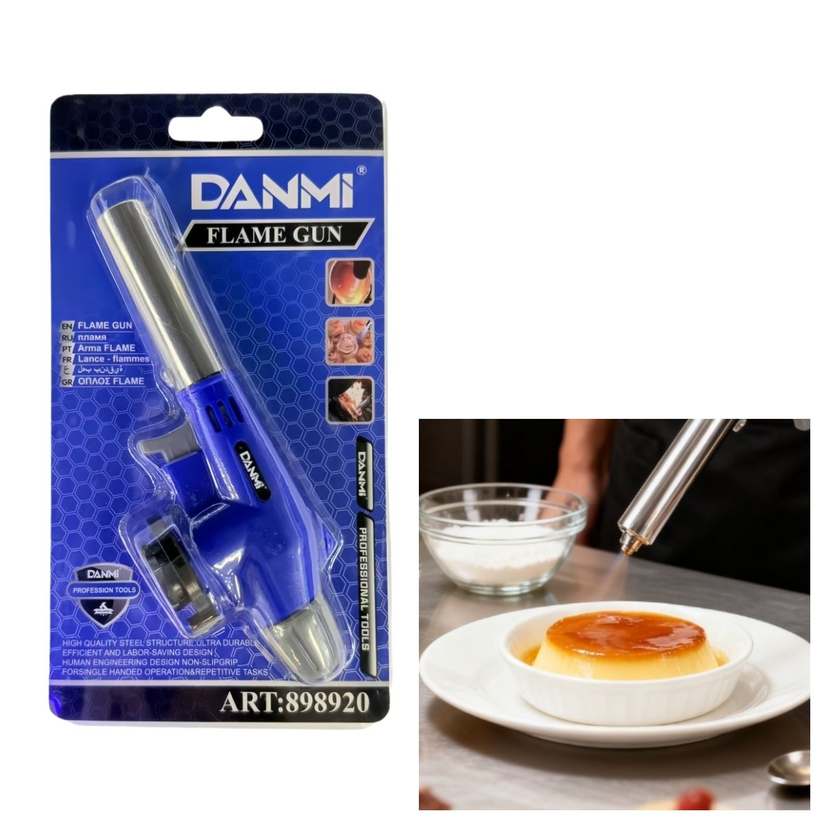 DANMI - Pistola de Llama Reba Antorcha de Gas Butano