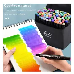 TOUCH - Maleta De Plumones Doble Punta Rotuladores 80pcs