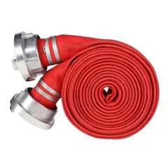 KUANGYE - Manguera Incendio Roja 25 Mts Pu, 2 Pulg, Con Acoples