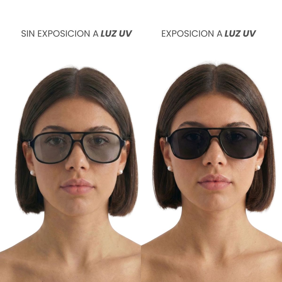 NOVY - Gafas Lentes De Sol Fotocromaticos Estilo Piloto UV400 Unisex