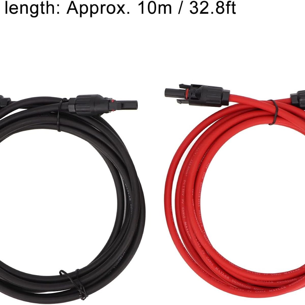 KUANGYE - Extension Cable Solar 4mm2, 10 Metros, Con Mc4 Instalado