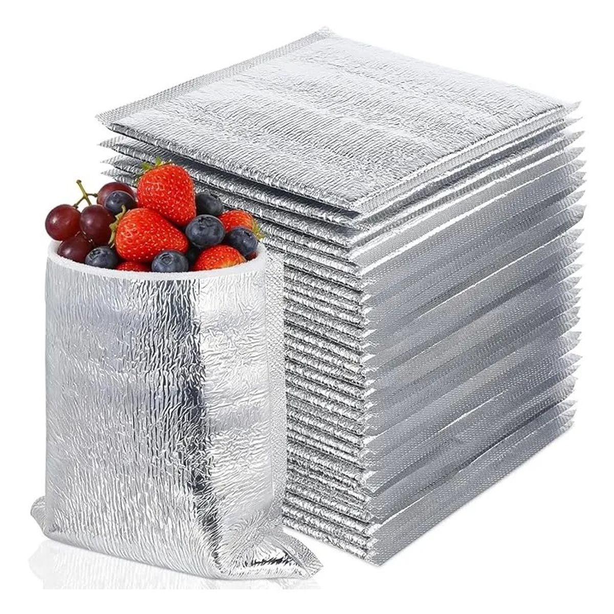 GENERICO - Kit 10 Sobres Térmico De Aluminio Bolsa Caliente 25x 25cm