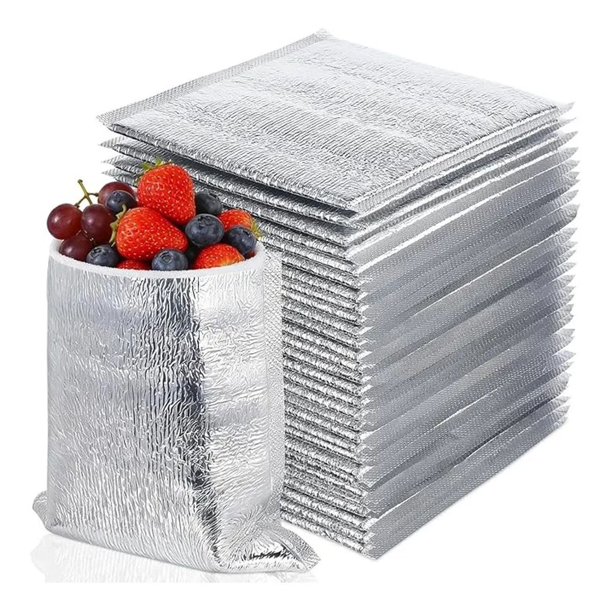 GENERICO - Kit 10 Sobres Térmico De Aluminio Bolsa Caliente 25x 25cm