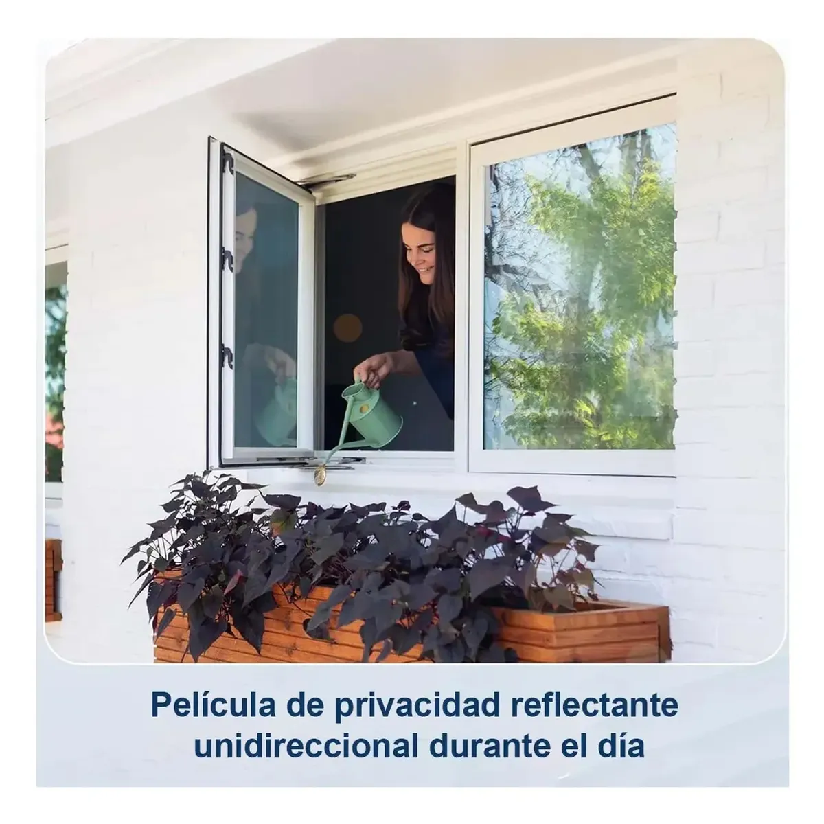 KUANGYE - Pelicula Para Vidrios Película Reflectiva Tipo Espejo 60cm X 5m