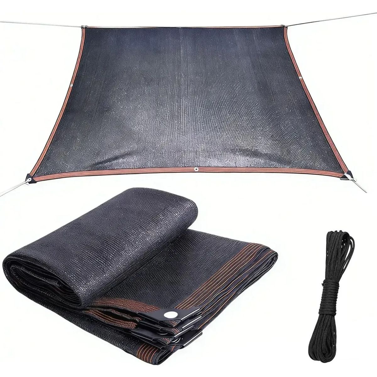 GENERICO - Carpa Lona 4x5m 90% Sombra Para Toldo Plegable Jardin