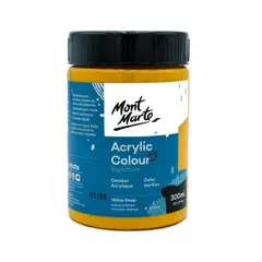 MONT MARTE - Pintura Acrílica 300ml Amarillo Oscuro