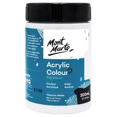 MONT MARTE - Pintura Acrílica 300ml Blanco Titanio
