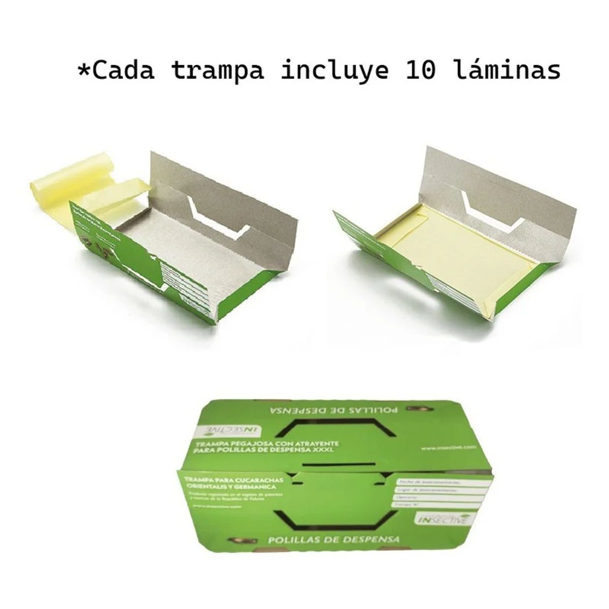 GENERICO - Insective - Trampa XL para Polillas Despensa + 10 Láminas