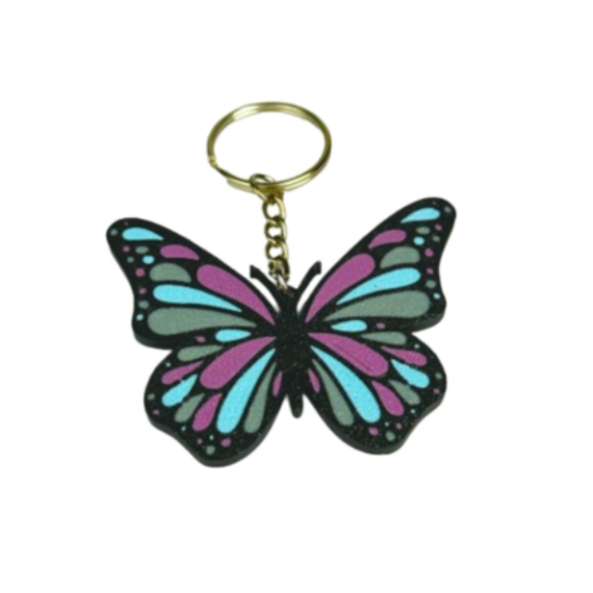GENERICO - Llavero de Mariposa Multicolor