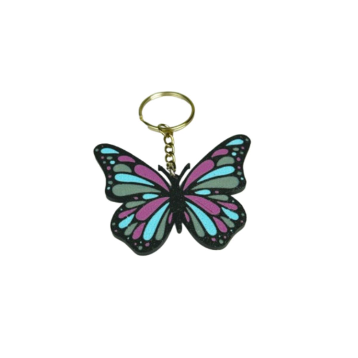 GENERICO - Llavero de Mariposa Multicolor