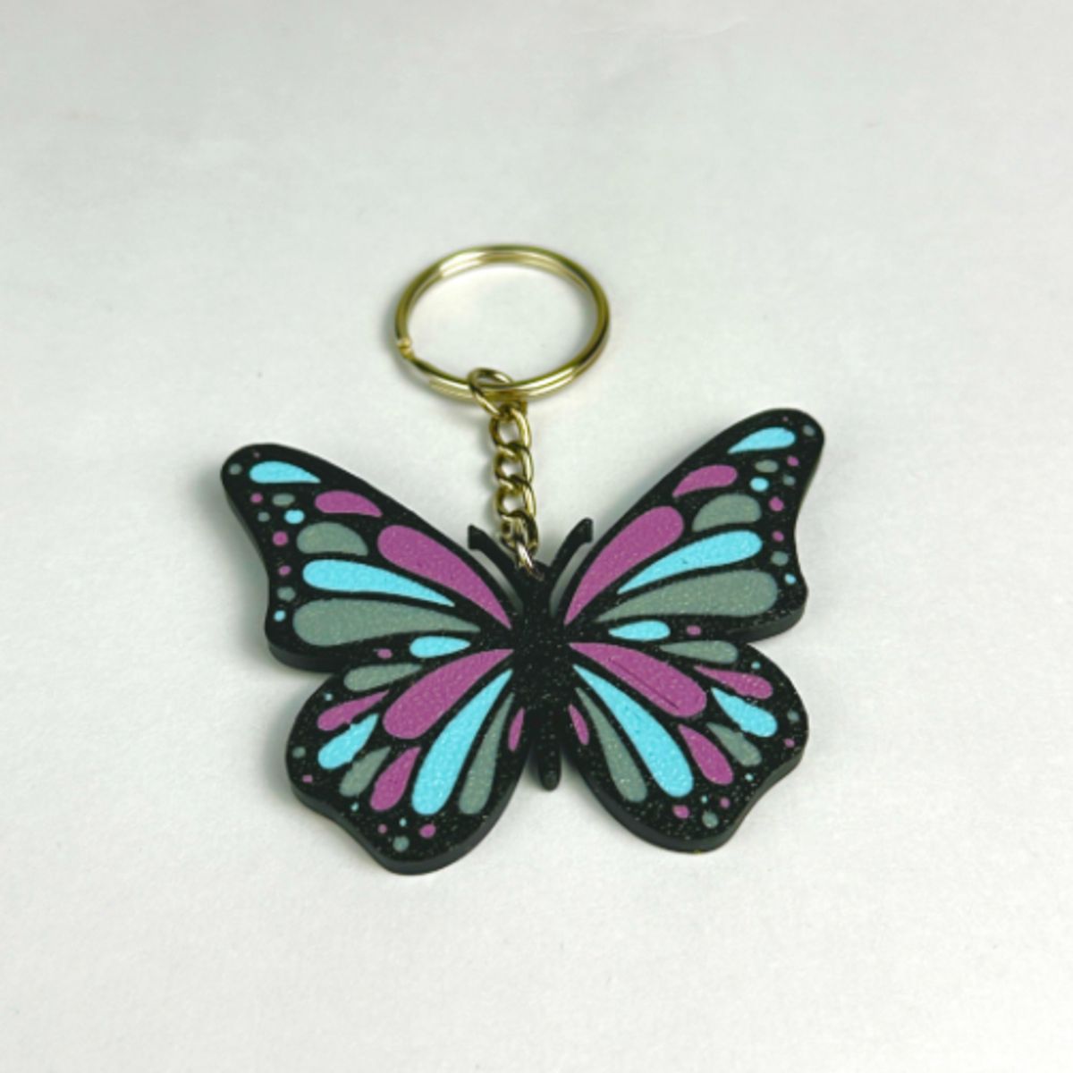 GENERICO - Llavero de Mariposa Multicolor