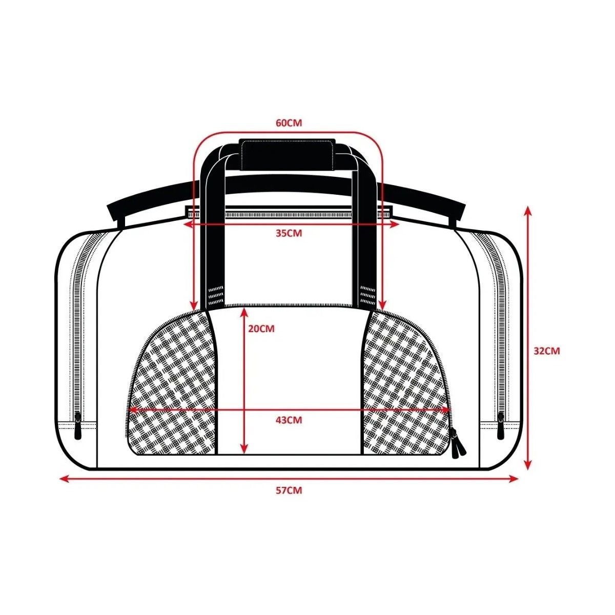 GENERICO - Bolso De Viaje Amplio Jacquard Impermeable Travel BELUG