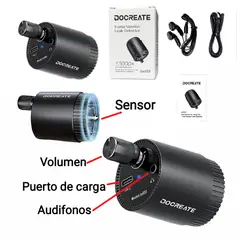GENERICO - Buscador de fugas de agua. Recargable. 13.000X. Geofono. Gasfiter. Automotriz