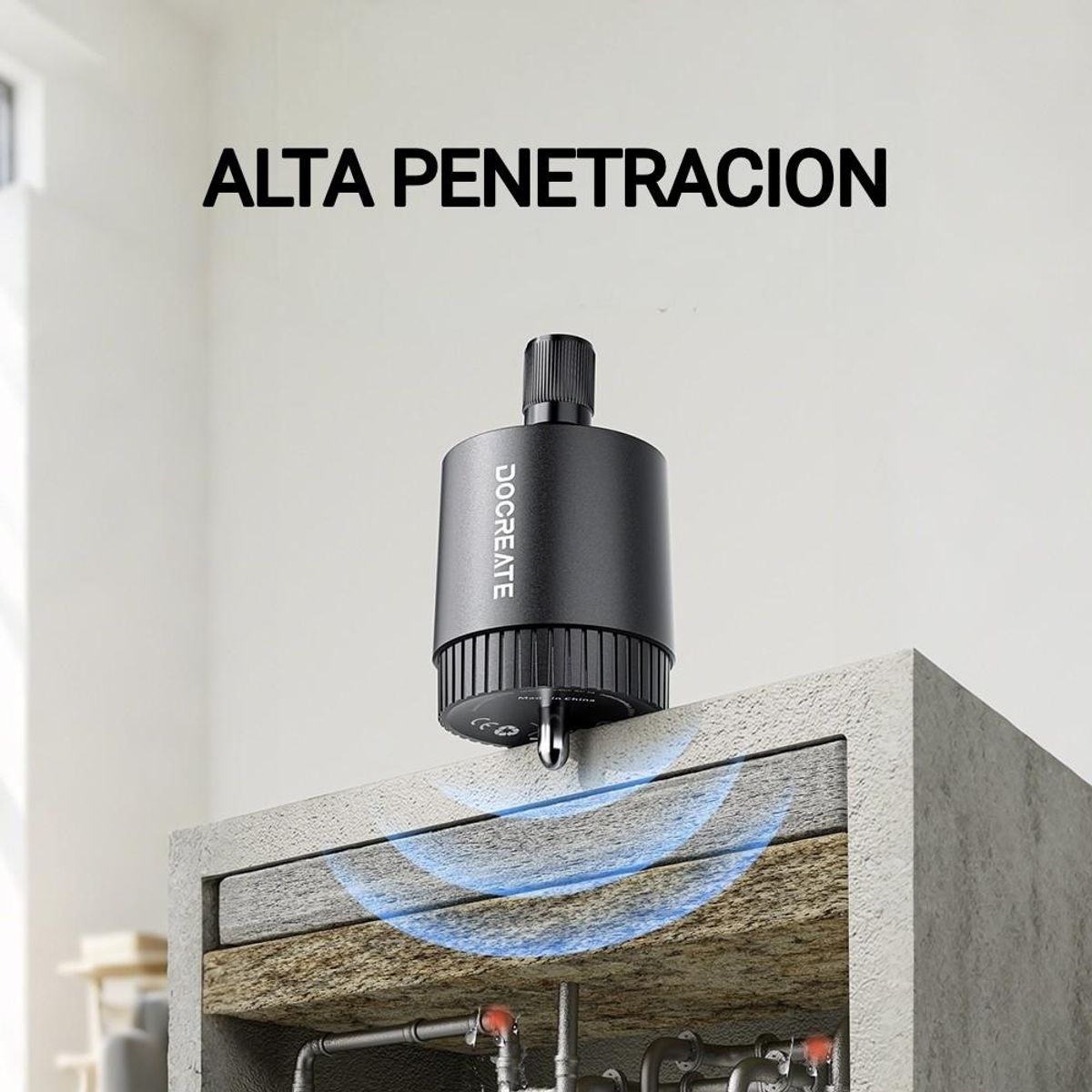 GENERICO - Detector de fugas de agua Recargable 13.000X. Geofono