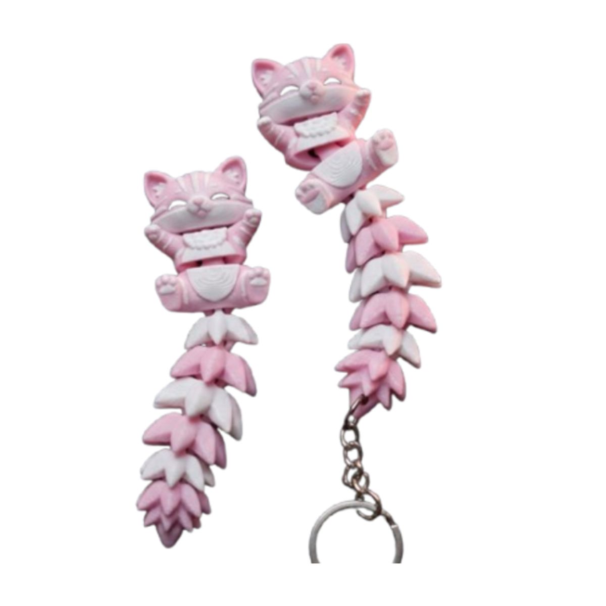 GENERICO - Llavero de Gato Flexible Pack 2