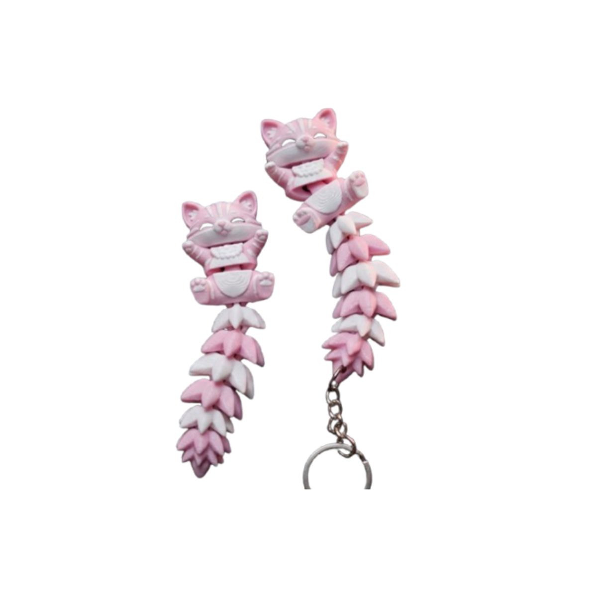 GENERICO - Llavero de Gato Flexible Pack 2