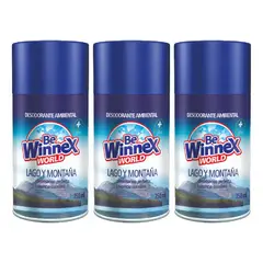 GENERICO - Repuesto Aroma. Automatico 250 Ml - Lago Y Montaña Winnex 3u