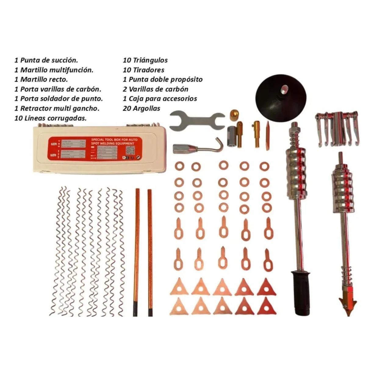 ALTERNA - Desabollador Spotter Digital + Carrito - Incluye Accesorios Profesional