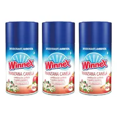 GENERICO - Repuesto Aromatiza. Automatico 250 Ml - Manzana Ca Winnex 3u
