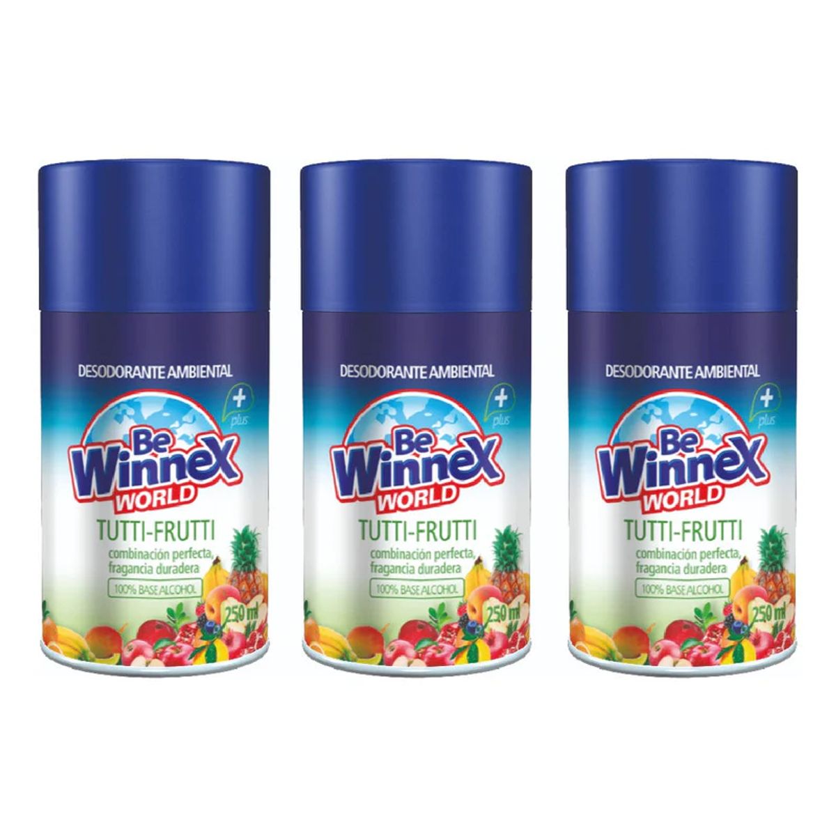 GENERICO - Repuesto Aromatizante Automatico 250 Ml - Tutti Winnex 3uni