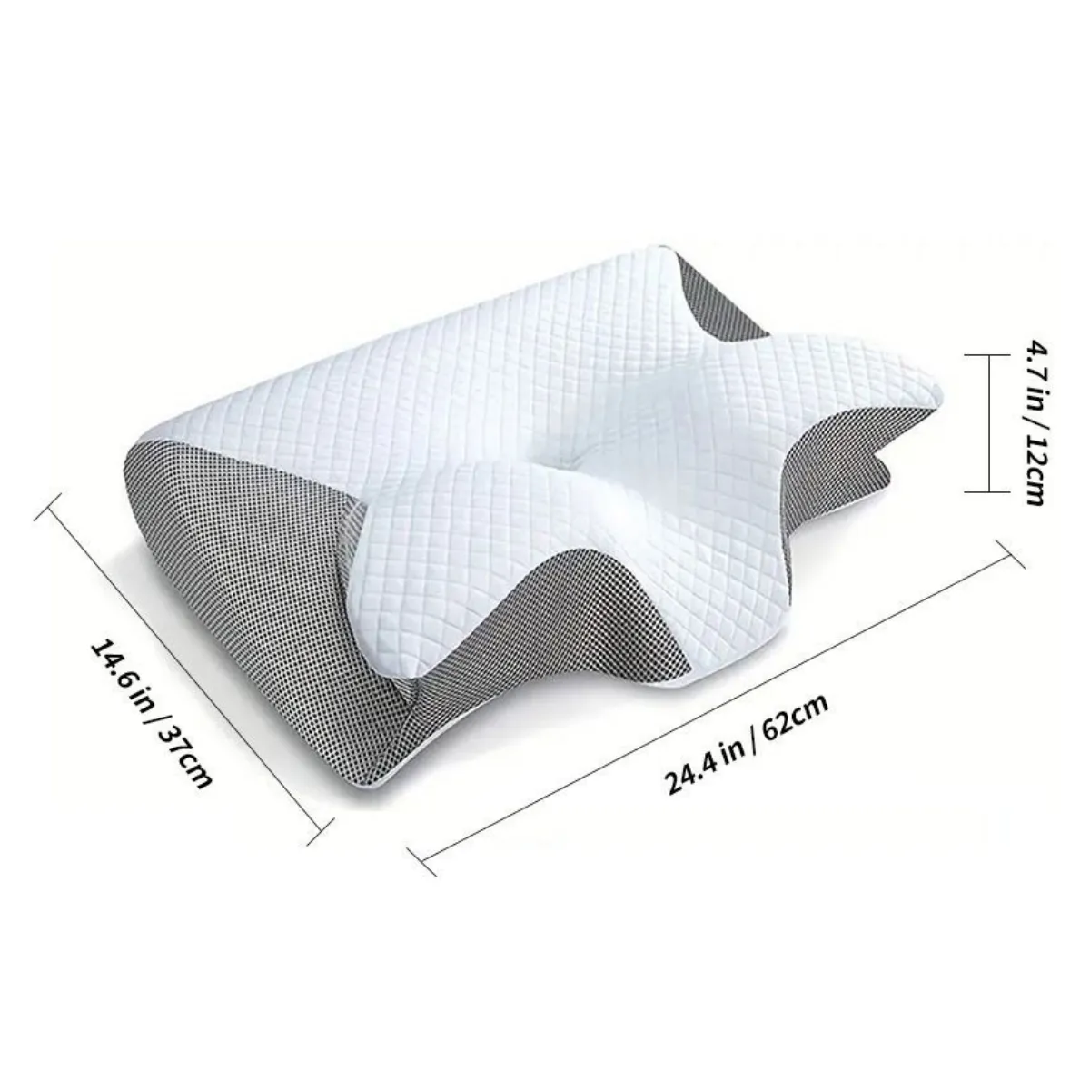 ATURE - Almohada Ortopédica Cojín Cuello Memory Foam Cervical
