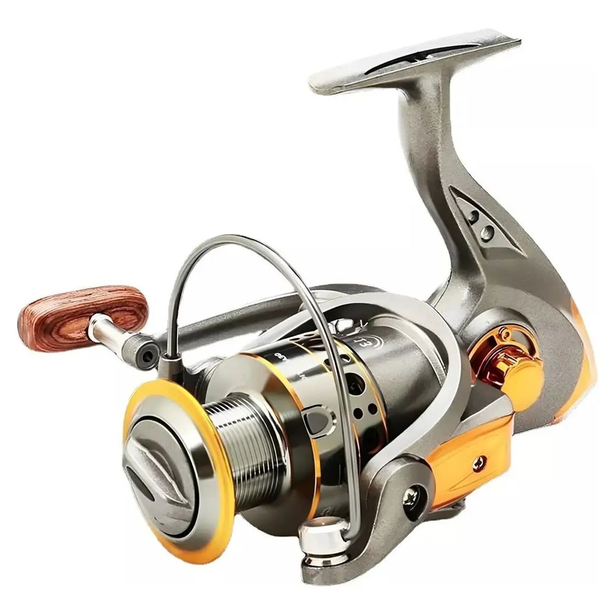 KUANGYE - Carrete Pesca Giratorio Ligero Metal Intercambiable Izq der