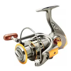 KUANGYE - Carrete Pesca Giratorio Ligero Metal Intercambiable Izq der