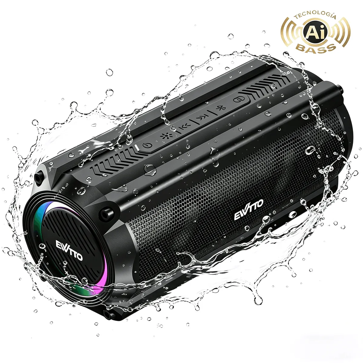 GENERICO - Parlante Bluetooth Portáti EWTTO Resistente al agua IPX5 Larga Autonomía de 10 horas