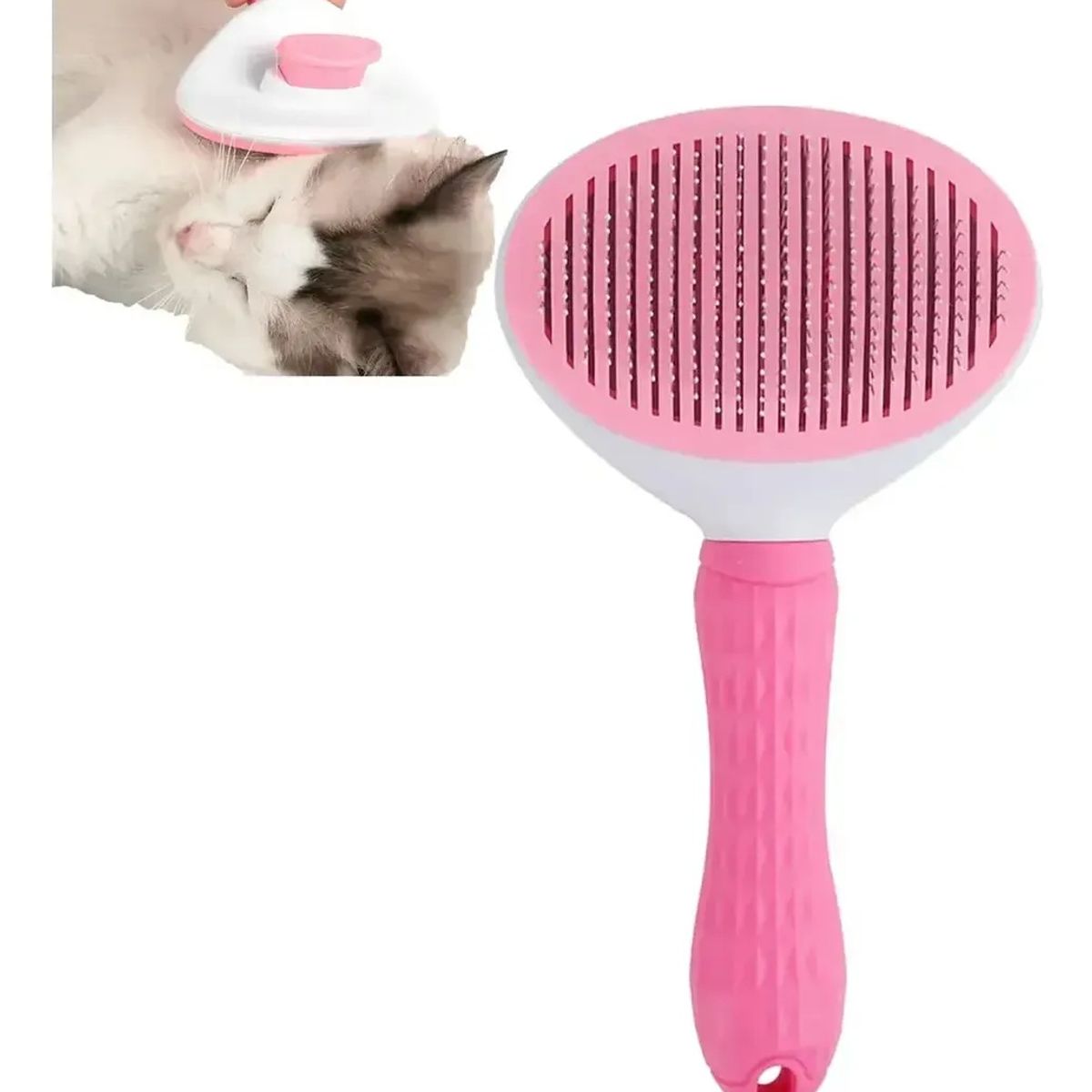 GENERICO - Cepillo Deslanador De Pelo Mascotas Peine Quita Nudos