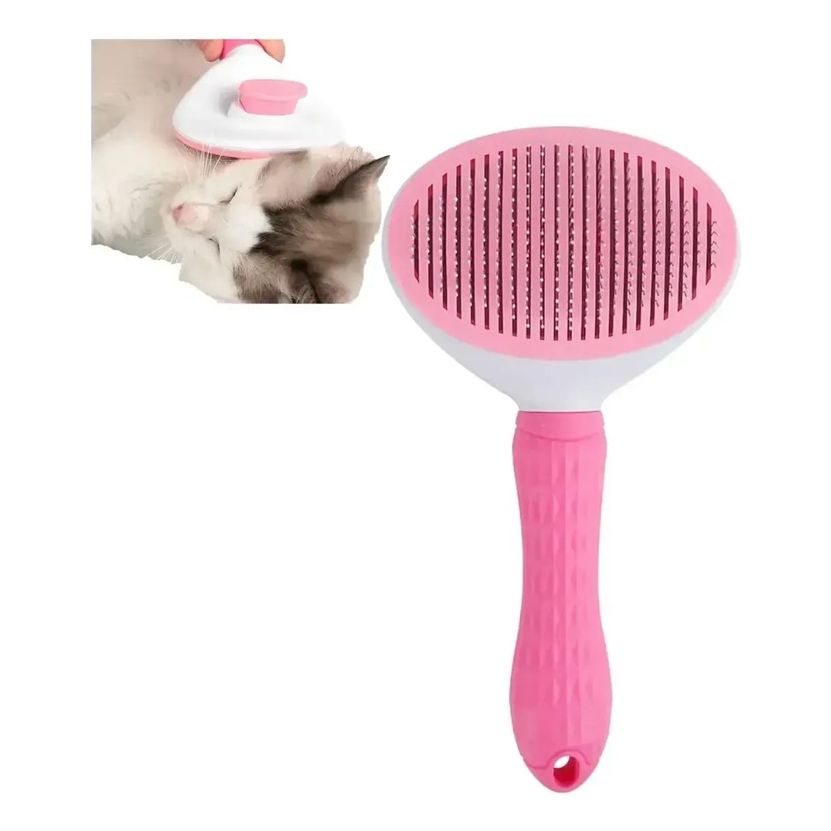 GENERICO - Cepillo Deslanador De Pelo Mascotas Peine Quita Nudos