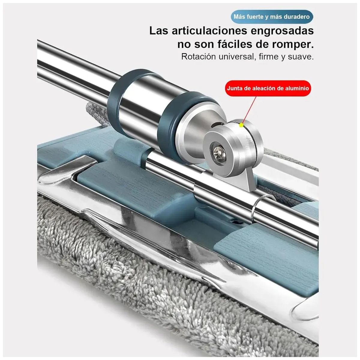 KUANGYE - Trapeador De Microfibra Spin 360° mágico Mop Con 6 almohadilla