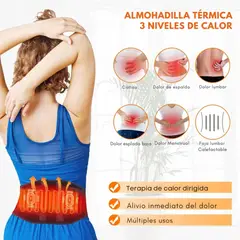 MOVI - FAJA LUMBAR CON 3 NIVELESD E CALOR Y BOLSILLO PARA PONER GEL FRIO