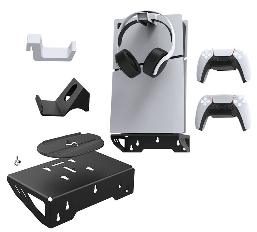 KUANGYE Soporte Para Consola Ps5 Para Pared Muro Negro Slim Pro