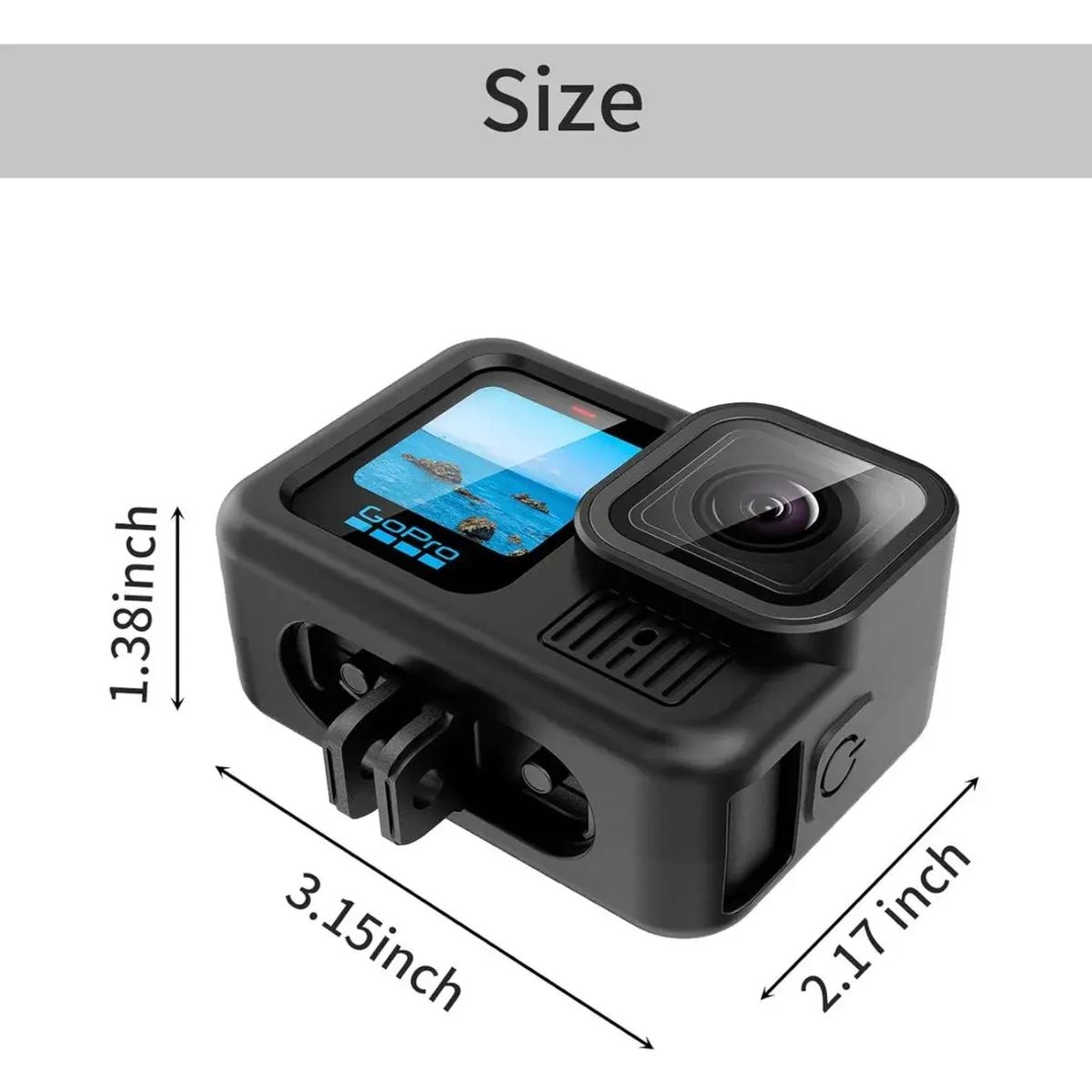 GENERICO - Funda Protectora De Silicona Para Gopro Hero13 Black
