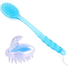 KUANGYE - Cepillo De Baño Ducha Mango Largo Cuerpo Espalda Masaje