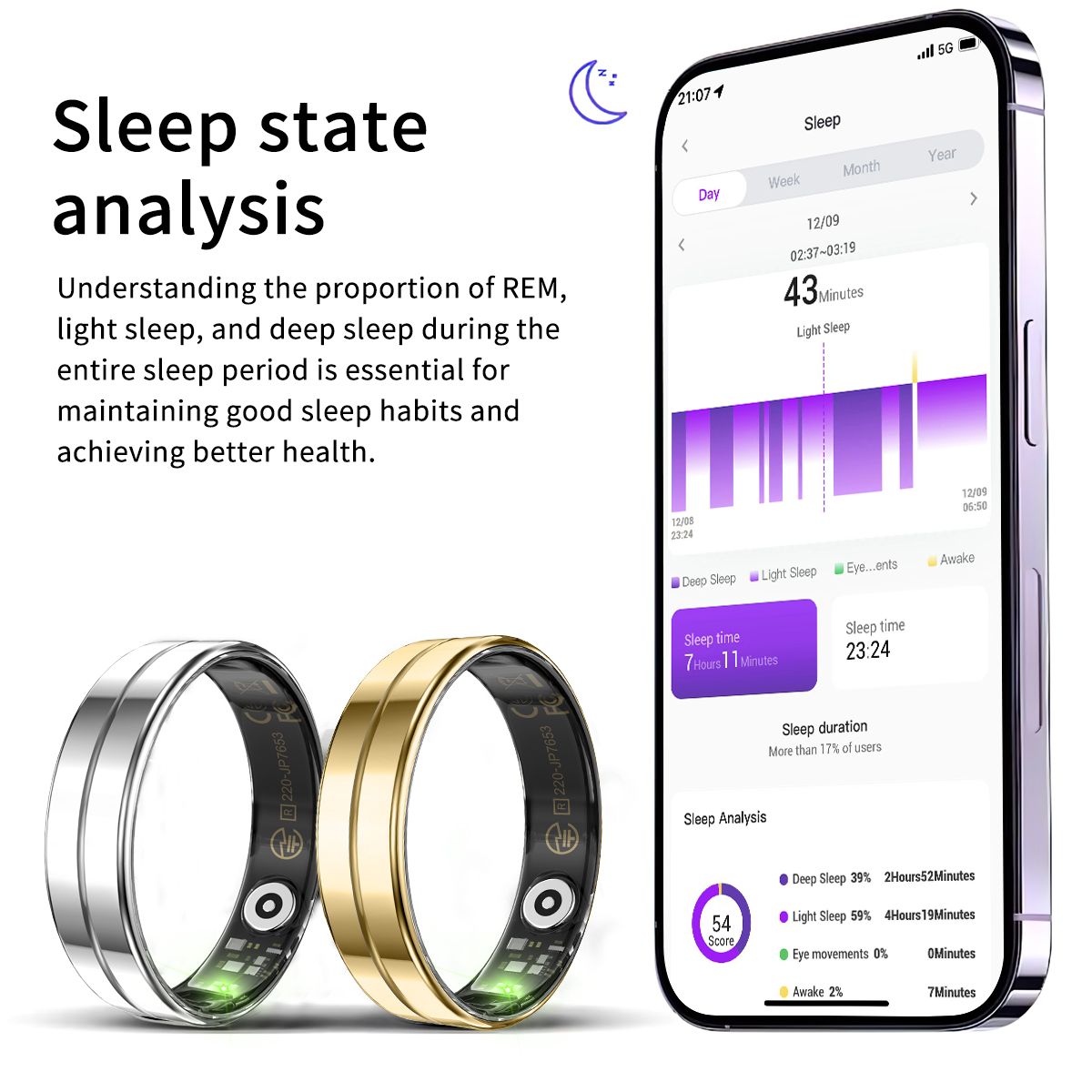 COLMI - Anillo inteligente con pulsómetro y oxímetro