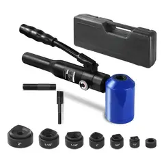 QUICK - Juego Sacabocados Kit De 12 A 2 Pulg Perforador Hidráulico