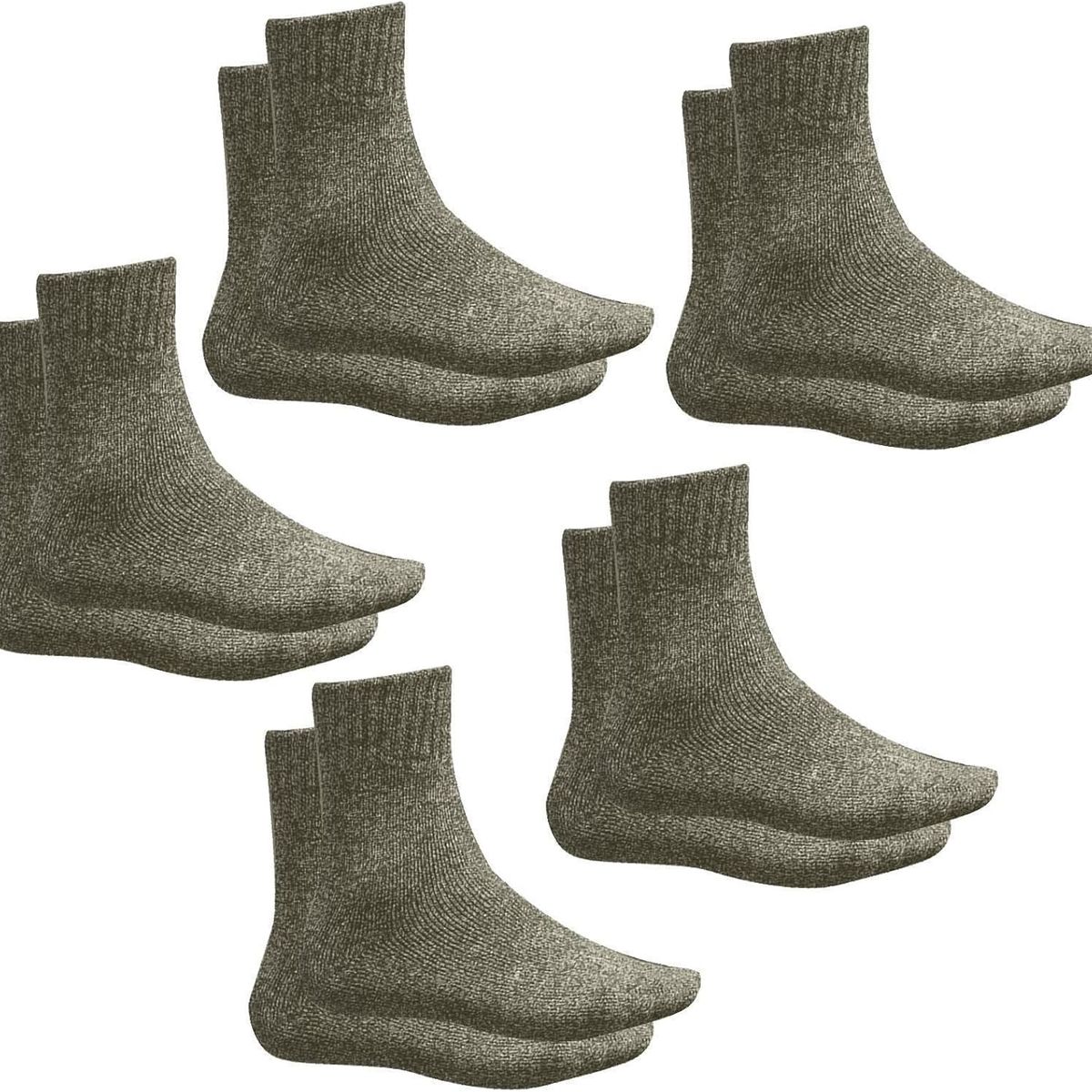KUANGYE - Pack 5 Par Calcetas Térmica Calcetines Térmico